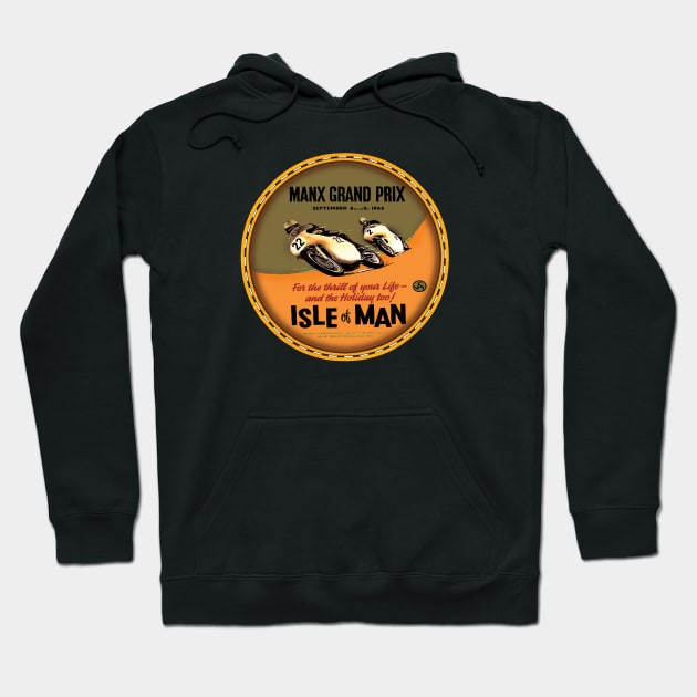 Isle of Man vintage TT Hoodie by Midcenturydave